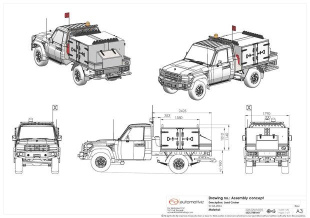 Toyota Landcruiser 79 Series Single Cab Explosive Transporter